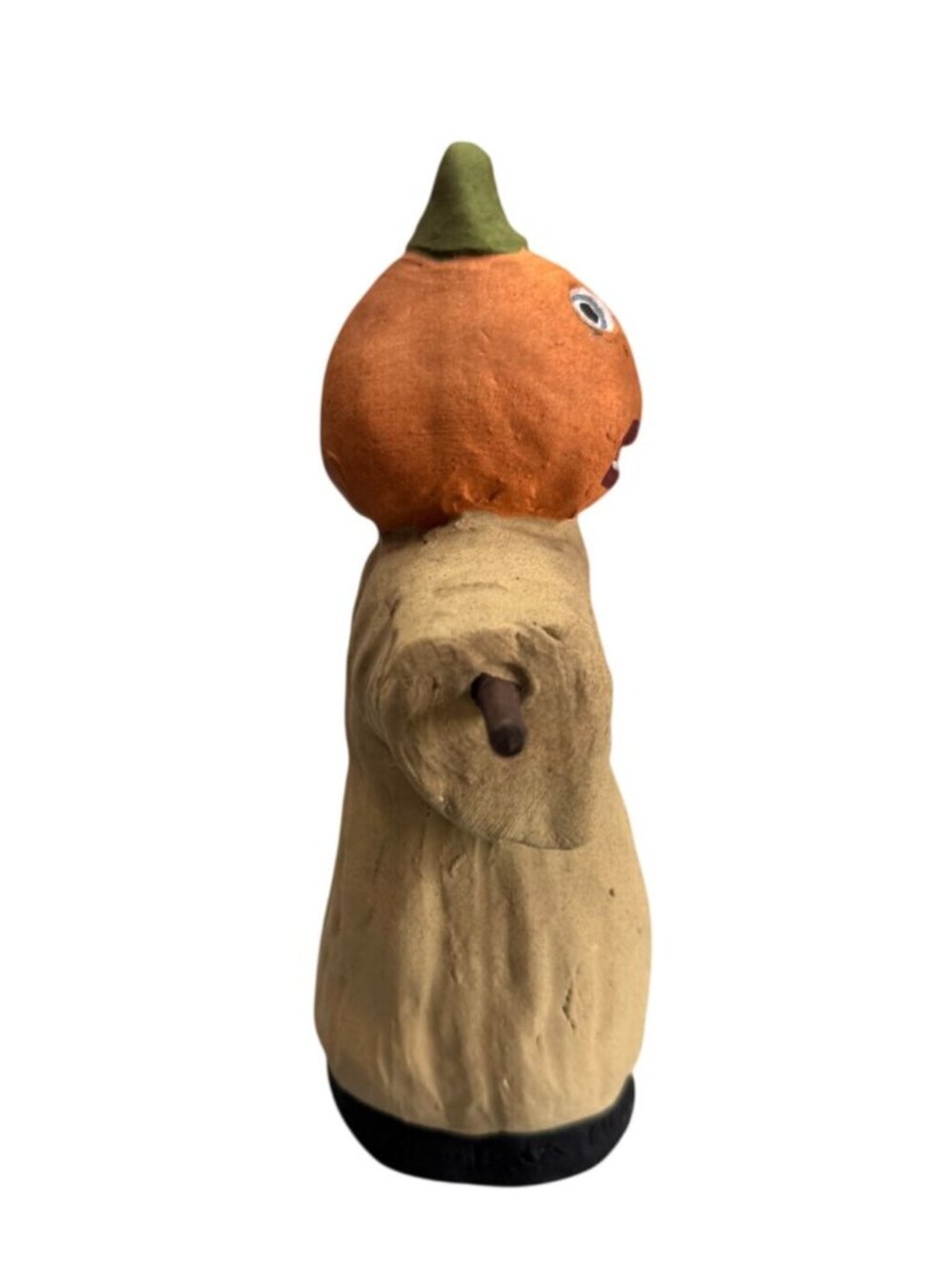 Jackson Pottery Pumpkin Scarecrow Folk Art Halloween Figure Signed 2018 OOAK 7.5 - Picture 3 of 8